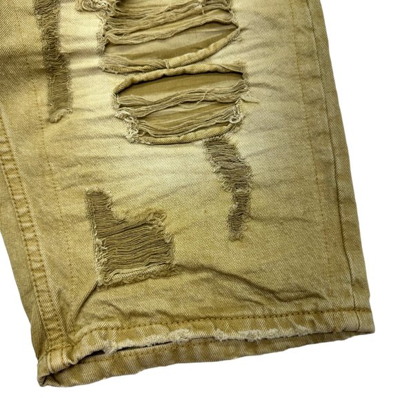Heritage America Destroyed Denim Shorts (36) - Picture 6 of 11